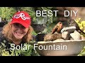 EASY-How to Make the BEST CHEAP Hummingbird Bird Bath DIY Solar Water Fountain Garden for $1 Nature