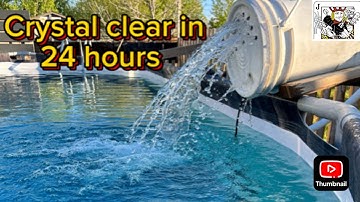 Bucket filter for a pool with well or dirty town/City water