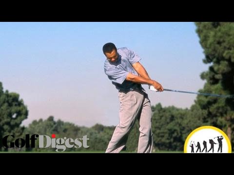 The Evolution of Tiger's Swing (Slow-motion video)