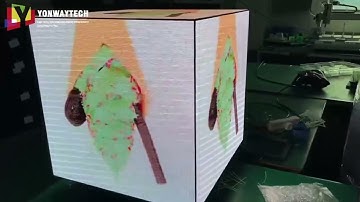 led cube screen, led magic cube screen, led right-angle screen, creative led screen