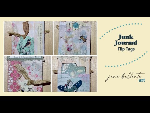 How to Make a Junk Journal Flip Tag - YouTube