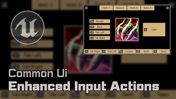 UE5 - Common Ui: Enhanced Input Action Setup (Long Version)