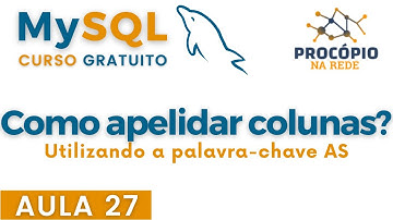 SQL: Aula 27 - Como apelidar colunas em um SELECT?