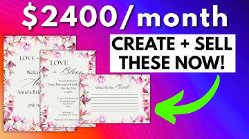 Make $2,400/Month Selling Wedding Printables | Easy Canva Tutorial for Etsy Digital Product Sellers