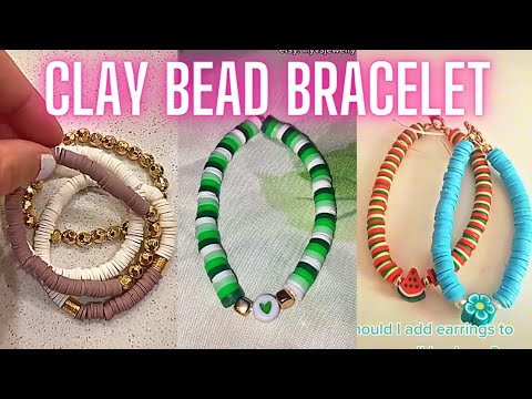 Preppy Clay Bead Bracelets