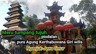 Umat Bali pasti Kaget‼️Pura megah dengan Meru 7 tingkat di jawa timur#pura Kertabuwana giri wilis