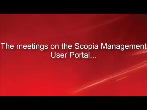 What can you do on Avaya Scopia Management user portal