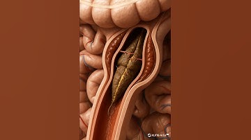 3D Visualization of Severe Constipation Blockage #Anatomy #ScienceFilm#MedicalEducation