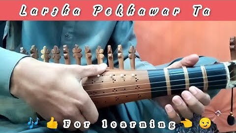 Larsha Pekhawar Ta In Rabab|Slow Motion For begginers Learning.