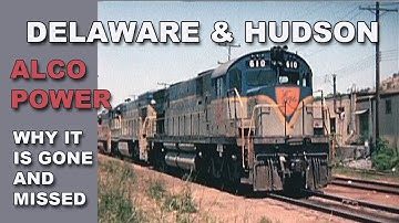 BEAUTIFUL DELAWARE & HUDSON ALCO, GE AND EMD POWER