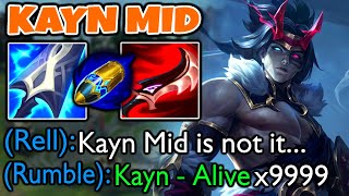 Kayn Mid is going to get me banned. My teammates hate me. But that's okay because I scale | 13.13