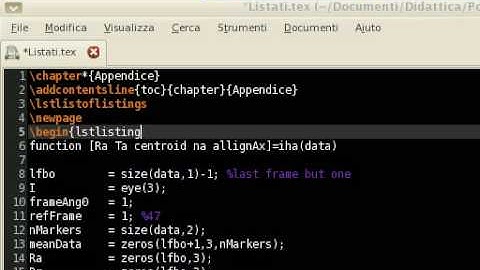 LaTeX Listings package