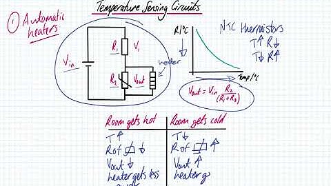 Potential Dividers - Temperature Sensing Circuits