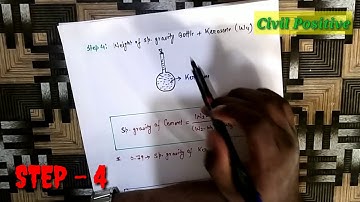 SPECIFIC GRAVITY OF CEMENT By Specific Gravity Bottle at Site Lab