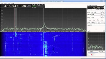 FO-29 satellite reception with Funcube Dongle and Gqrx