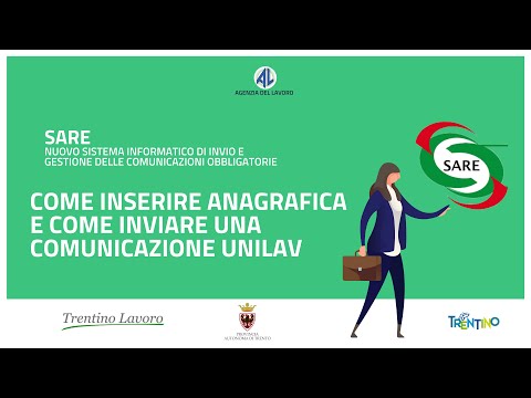 SARE - Come inserire anagrafica e come inviare una comunicazione UNILAV