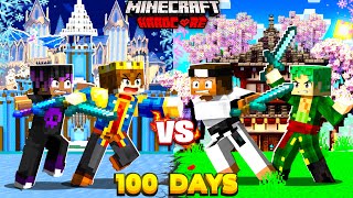 100 days but Its Team vs Team in Hardcore Minecraft 😱 | Twist 