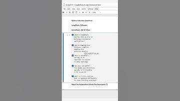 Python Interview Questions: LangChain, Diffusers, AutoGluon, JAX & Triton! ⚡ #Python #AI #LLMs