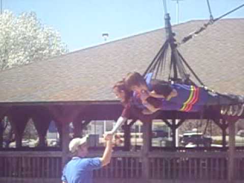 JoAnne and Ethan on the Ozark Mountain SkyCoaster ...