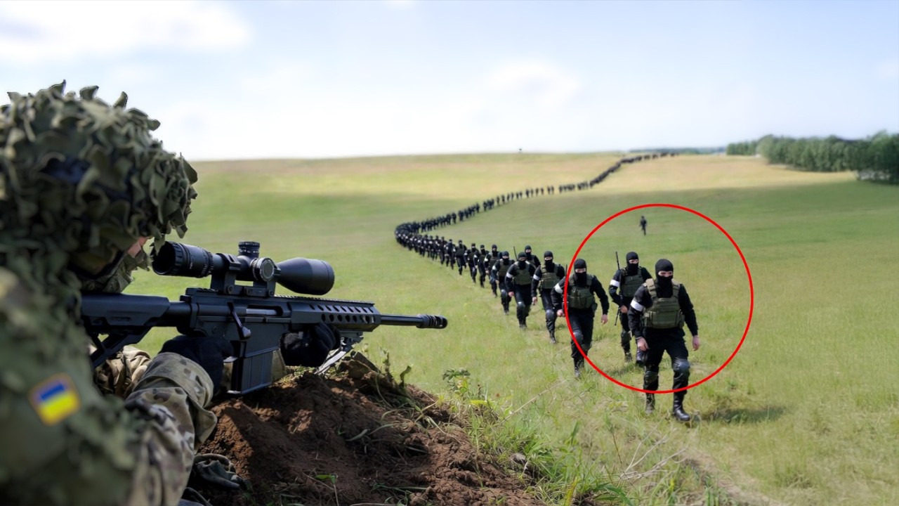 Используя густой лес как преимущество, украинский снайпер ликвидировал российского генерала