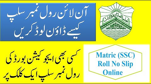 How to download roll number slip from education board 2021| New Tutorial Roll No Slip Kase Download