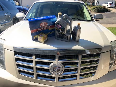 CADILLAC ESCALADE SIMPLE OIL CHANGE