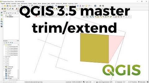 QGIS 3.5 trim extend