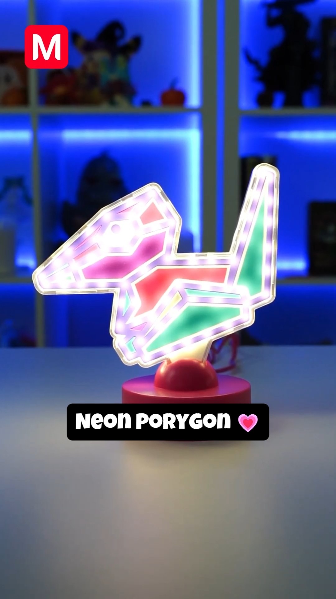 Pokémon - Night Arcade Collection - Porygon LED Light Neon