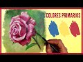 COMO PINTAR UNA ROSA CON OLEO (colores primarios)