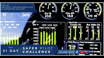 My Alternator Just Quit! - Day 28 of The 31 Day Safer Pilot Challenge 2024