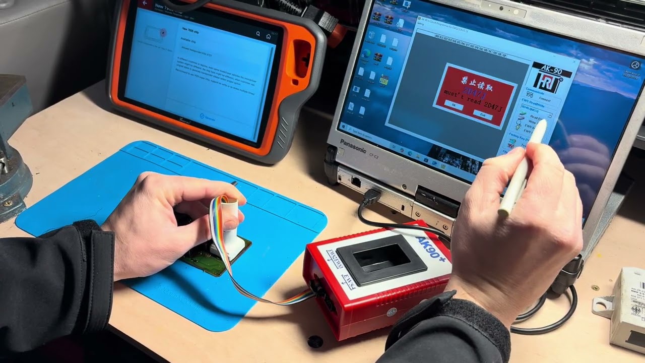 How to read and write a key to EWS3 bmw / mini / land rover using AK90. 
