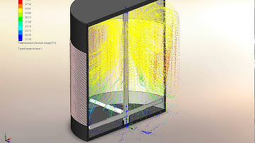SolidWorks flow simulation 1MW two fluids without mixing