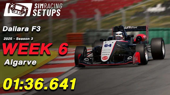 01:36.641 - Dallara F3 - Algarve (Portimao) + SETUP (2025S3 W6)