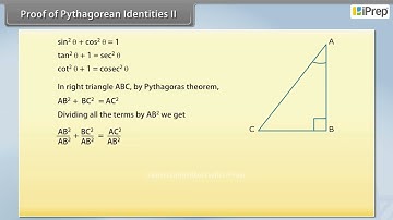 Proof of Pythagorean Identities II | Introduction to Trigonometry| Math| Class 10 | iPrep