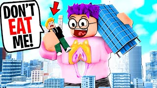 Can We Get MAX LEVEL THICCNESS In ROBLOX EAT & DESTROY?! (BECAME BIGGEST PLAYER!)