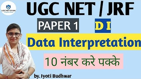 UGC NET paper 1 l DI l Data Interpretation l June 2019 DI solution l UGC NET GYAN Computer Science