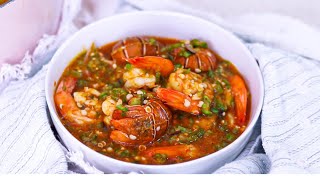 HOW TO MAKE SEAFOOD OKRA SOUP | NIGERIAN SEAFOOD OKRA SOUP | THE KITCHEN MUSE #seafoodokra #okrosoup