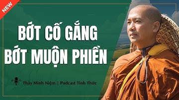 Thầy Minh Niệm - Bớt CỐ GẮNG Bớt MUỘN PHIỀN (Hay Vô Cùng) | Podcast Tỉnh Thức
