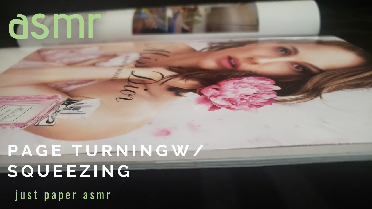 ASMR || Page Turning with Squeezing || Sleep and Relaxation || No Talking