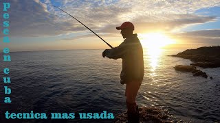 pesca en cuba desde la orilla , técnica mas usada por los pescadores cubanos