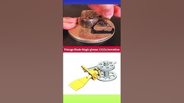 Mechanism of Vintage Kriss Kross Razor Blade Sharpener | Genius 1930s Invention! #shorts