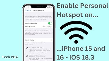 How to enable personal hotspot feature on iPhone 15 and iPhone 16