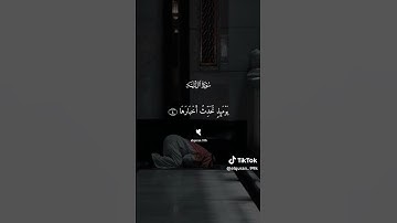 اذا زلزلت الارض زلزالها #تلاوة_خاشعة