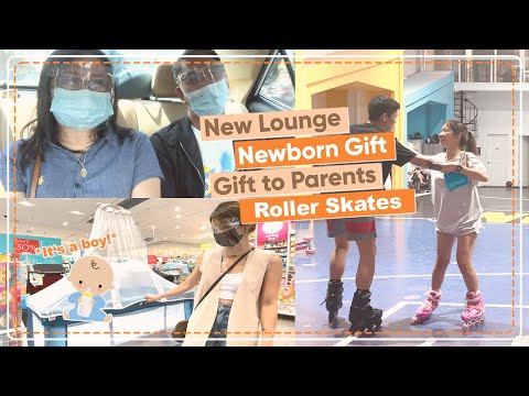 SPECIAL GIFT TO MY PARENTS | BUYING NEWBORN ESSENTIALS | ROLLER SKATES SA PLAY HOUSE