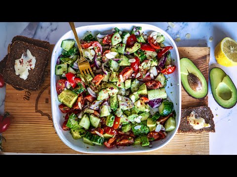 Easy Creamy Avocado Salad Recipe - Ultimate 5-Minute Weight Loss Avocado Salad - Vegan & Gluten-Free