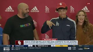 OU Football: 2023 #1 QB Malachi Nelson Commits to Oklahoma
