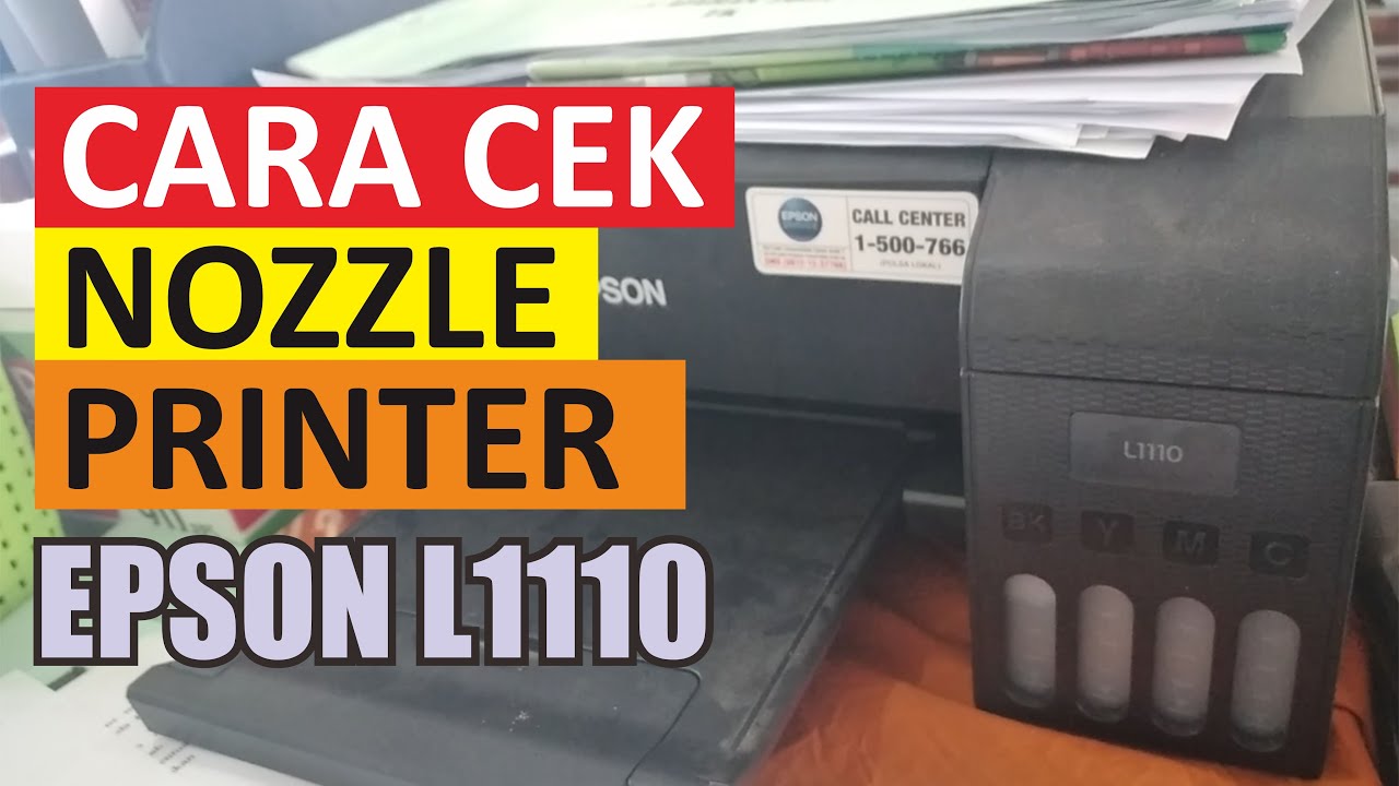 Cara Cek Nozzle Printer Epson - YouTube