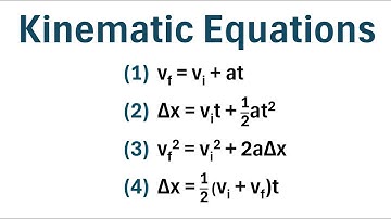 The Kinematic Equations (With Practice Problems)