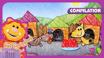 Dogs and Friends with Squigglet | Get Squiggling! MEGA Compilation | 30+ mins