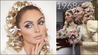 sharon tate wedding makeup | 60s bridal tutorial